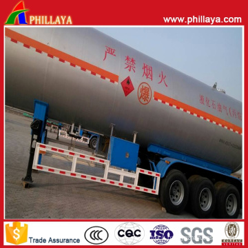 45000L Liquid Gas Transport Carbon Steel Semi Tank Trailer